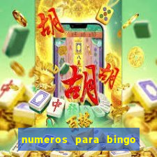 numeros para bingo de 1 a 90